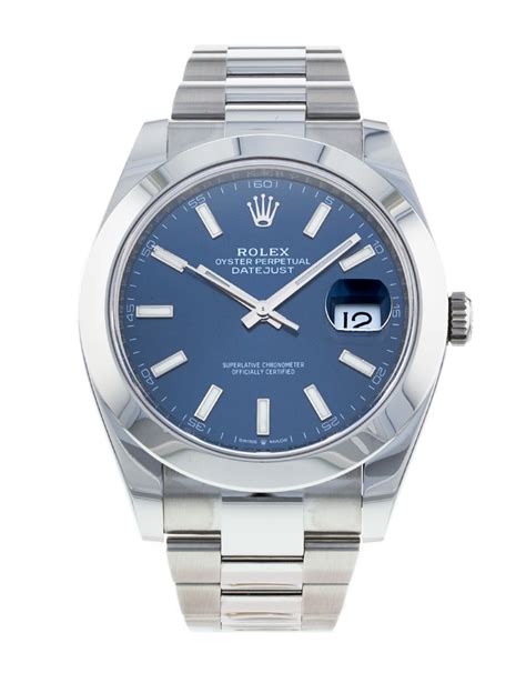 rolex datejust blu replica